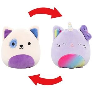 squishmallow flipAmallow taghi - bull terrier / cienna - caticorn 8 inch